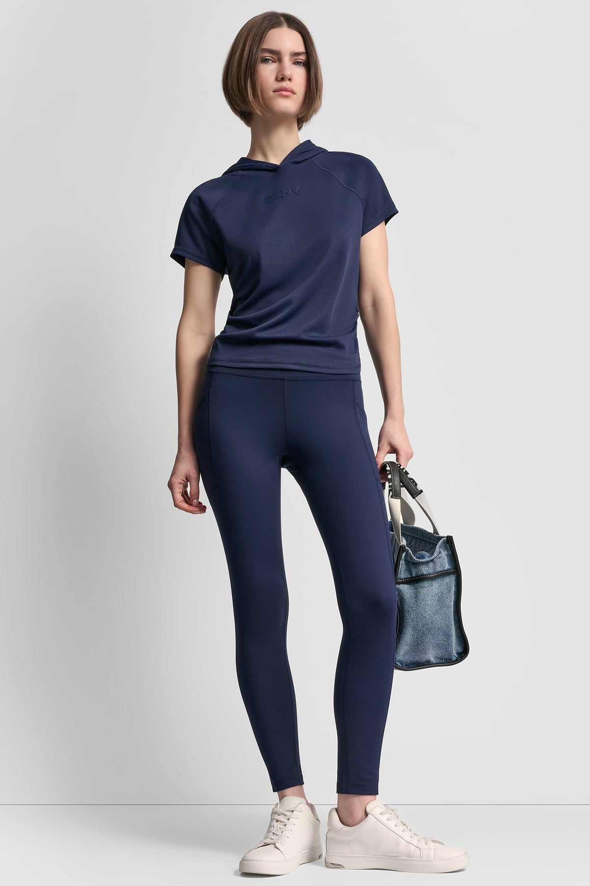 HIGH-RISE LOGO 7/8 LENGTH LEGGING Peacoat | DKNY