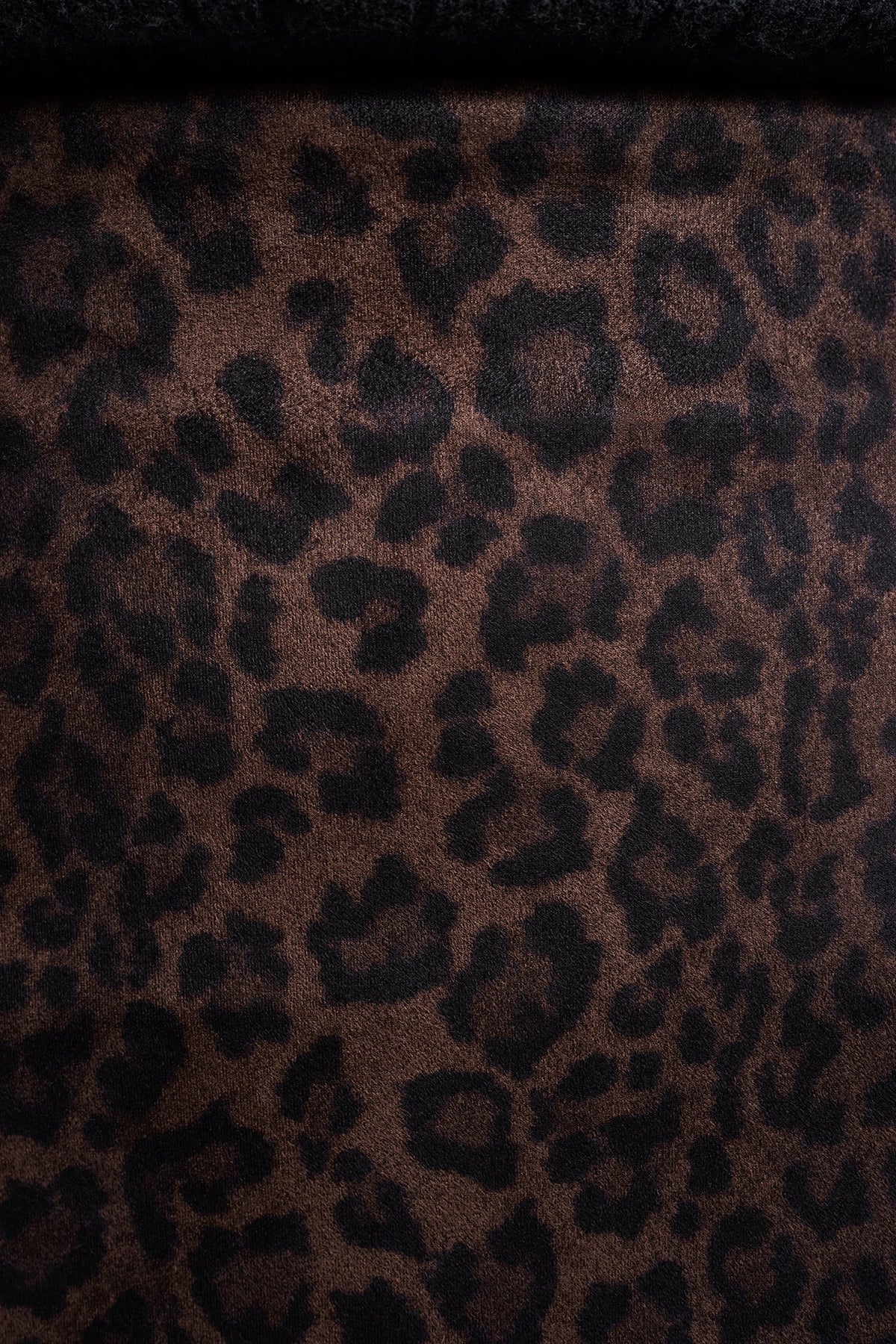 LEOPARD FAUX SUEDE MIDI SKIRT Panthera Chestnut | DKNY