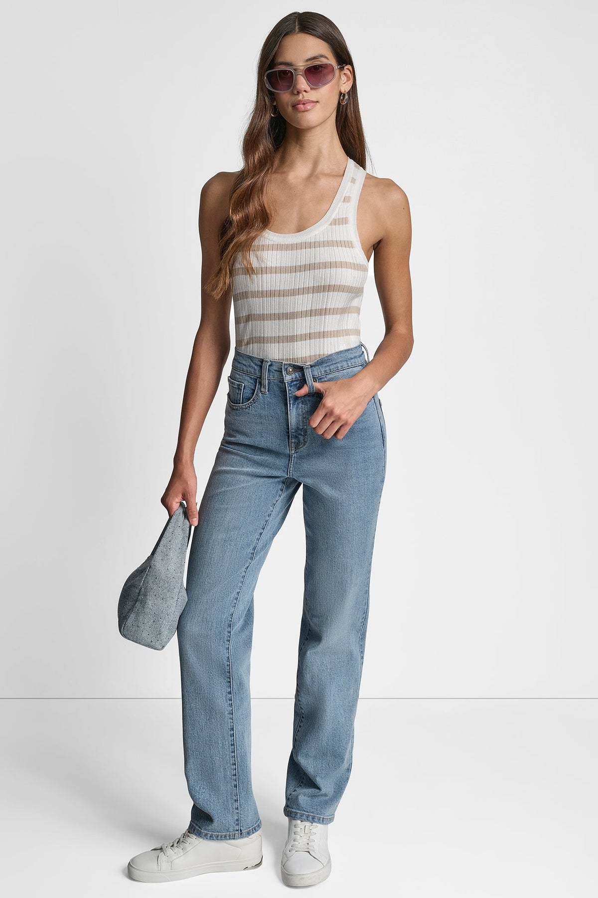 HIGH-RISE CLASSIC STRAIGHT BRYANT WASH | DKNY