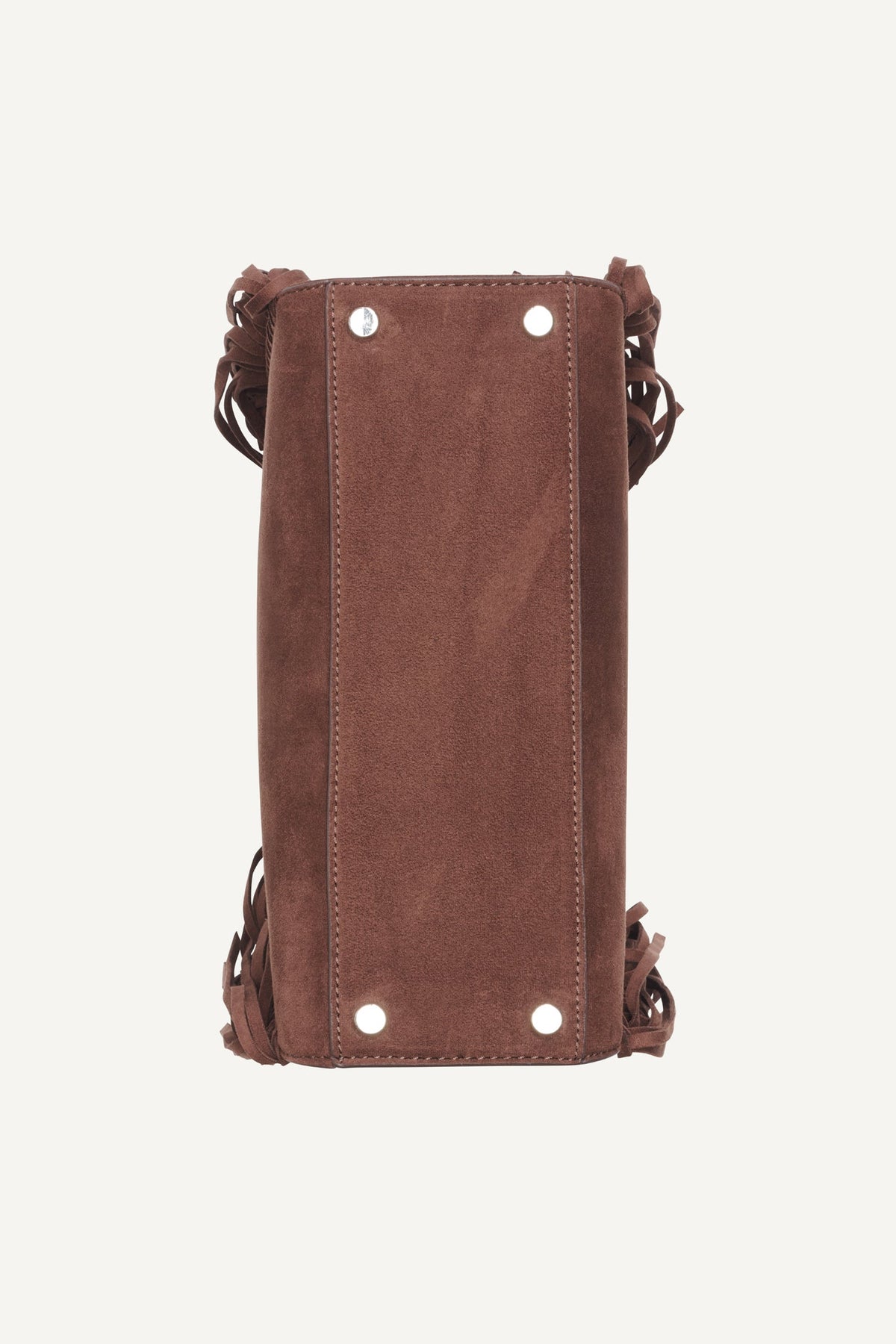 FOSTER MEDIUM FRINGE SATCHEL Chocolate | DKNY