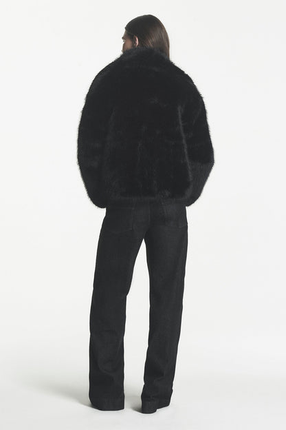 FAUX FUR JACKET Black | DKNY