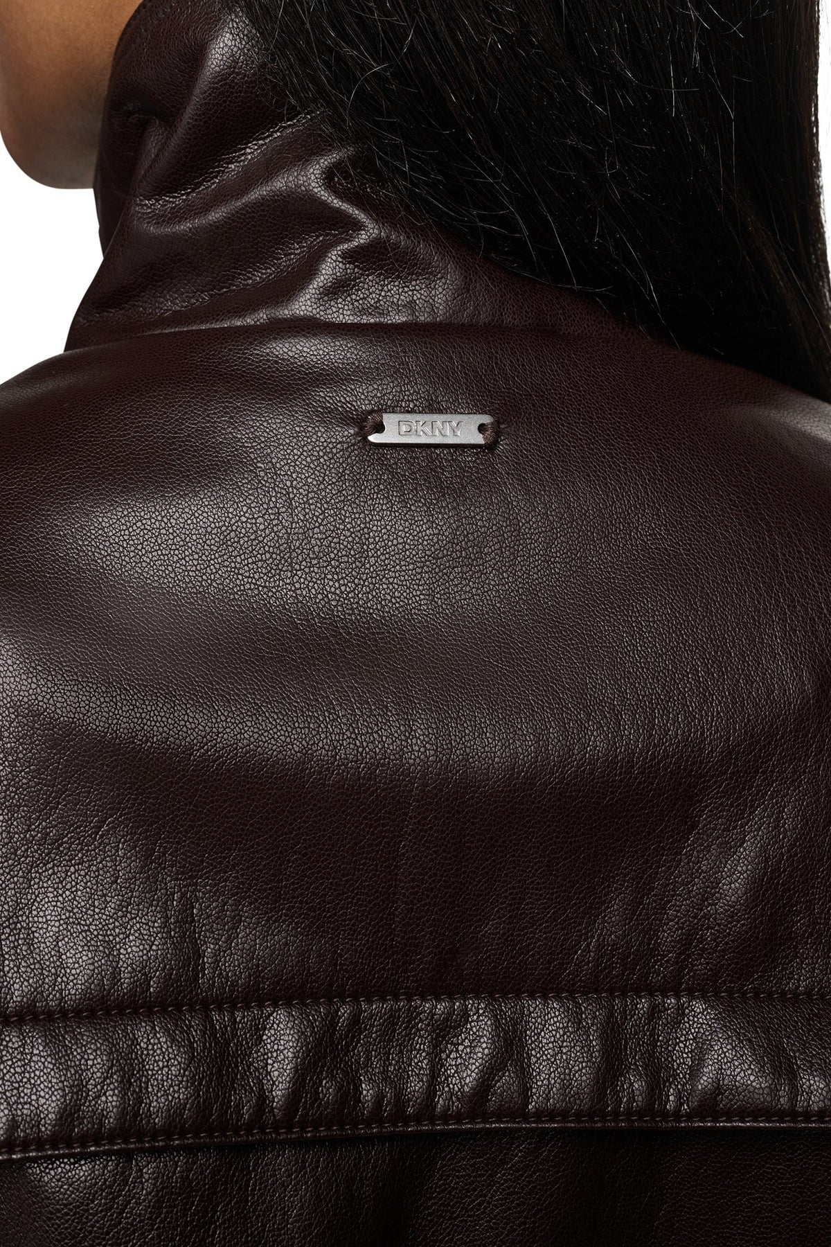 FAUX LEATHER BOMBER Black | DKNY