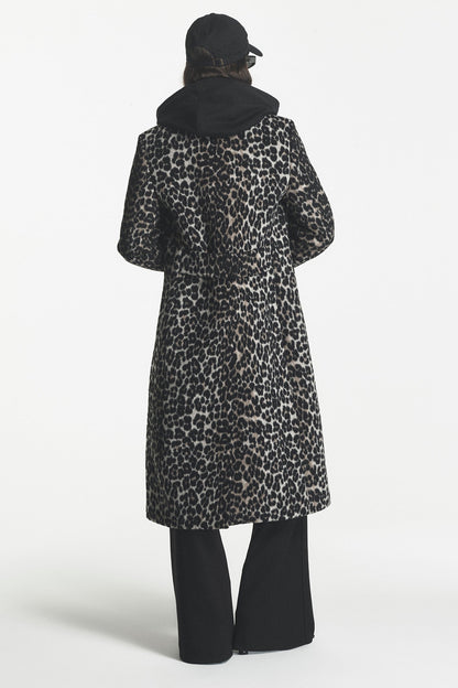 SINGLE BREASTED COAT Leopard | DKNY