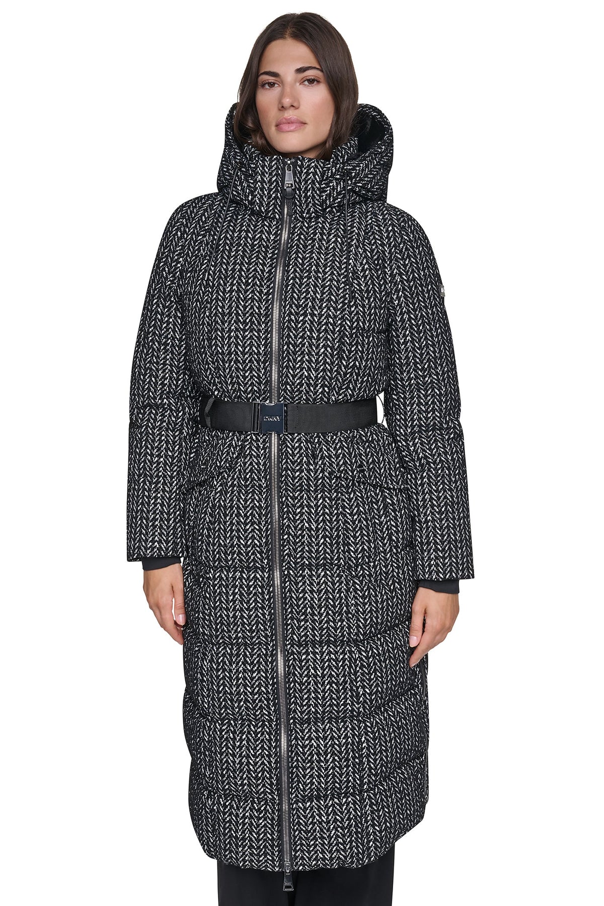 MAXI PUFFER WITH BELT Vapor | DKNY