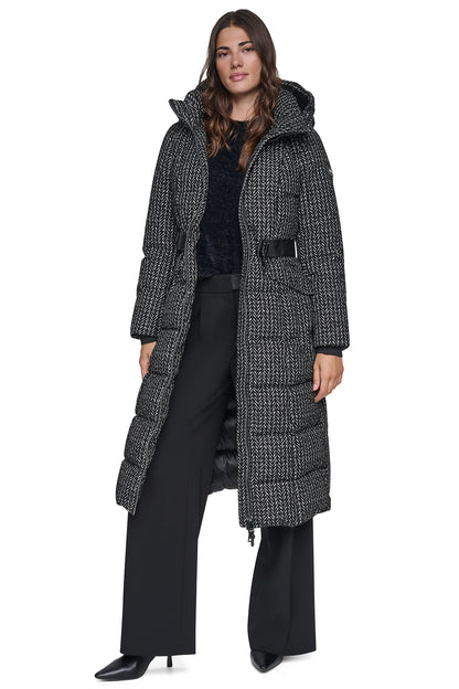 MAXI PUFFER WITH BELT Vapor | DKNY