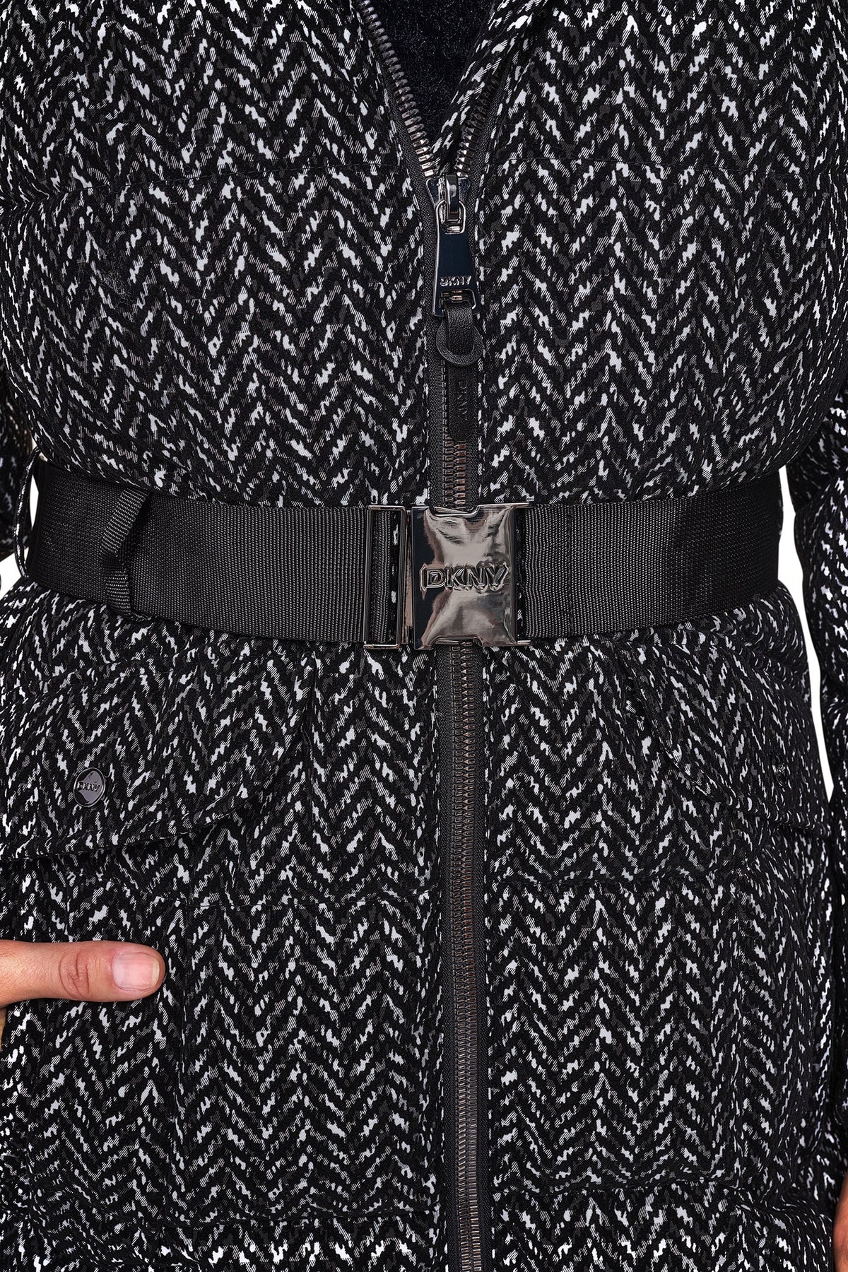 MAXI PUFFER WITH BELT Vapor | DKNY