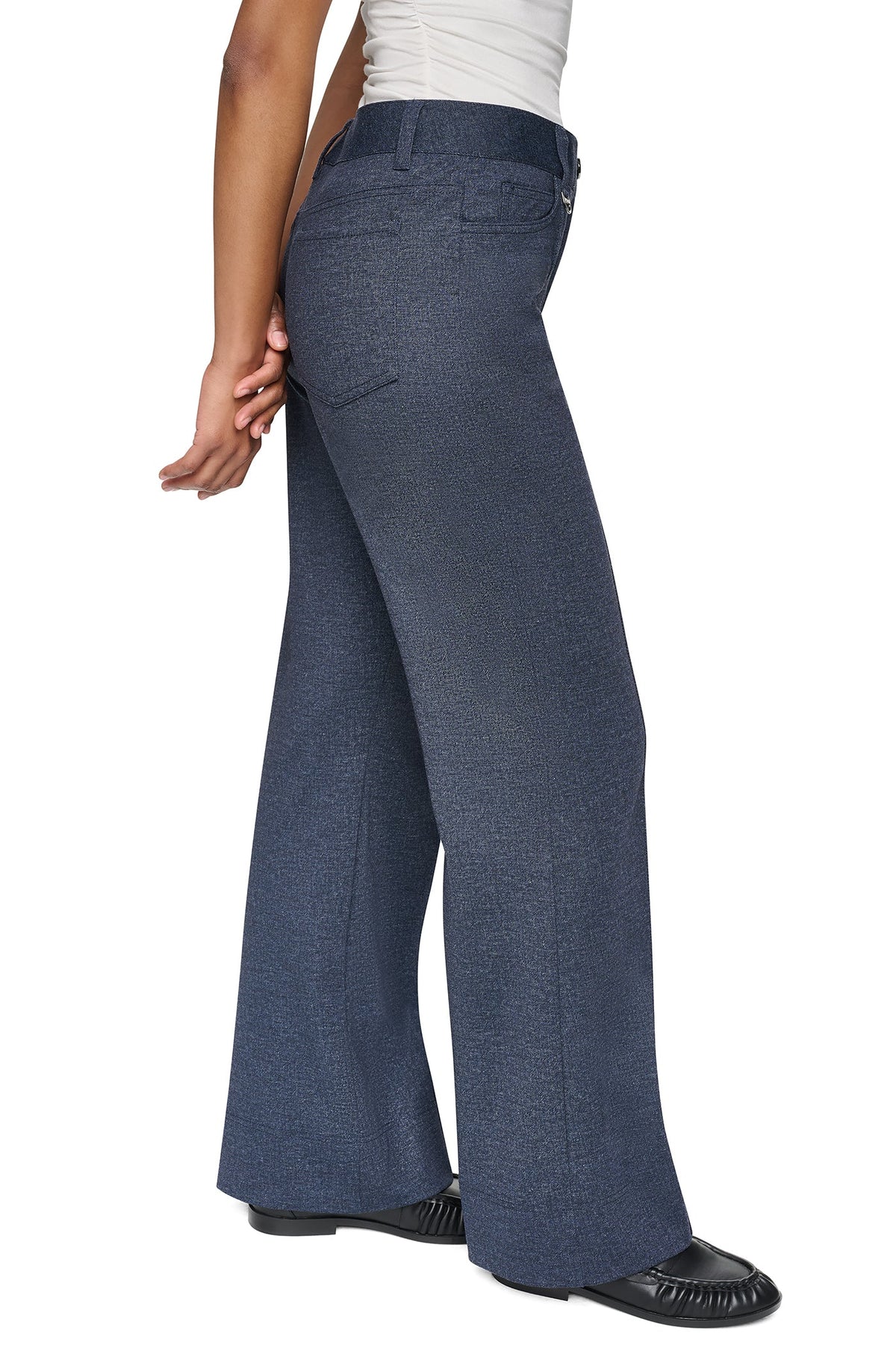 WIDE-LEG FAUX DENIM PANT Denim | DKNY