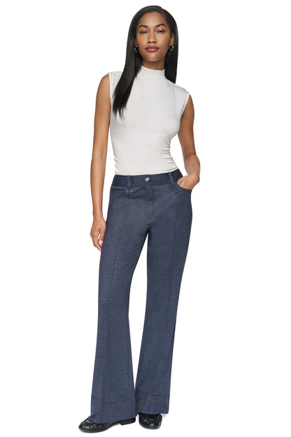 WIDE-LEG FAUX DENIM PANT Denim | DKNY
