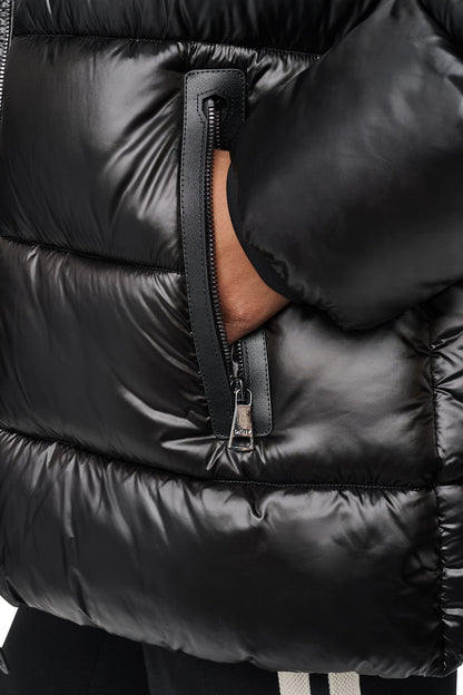 PEARALIZED HOODED PUFFER Bitter | DKNY