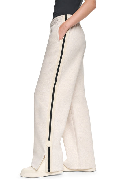 HIGH-RISE STRAIGHT LEG TRACK PANT Cortado Heather | DKNY
