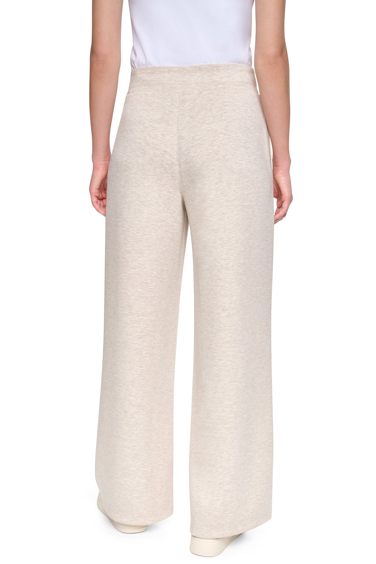 HIGH-RISE PINTUCKED WIDE-LEG PANT Claret | DKNY