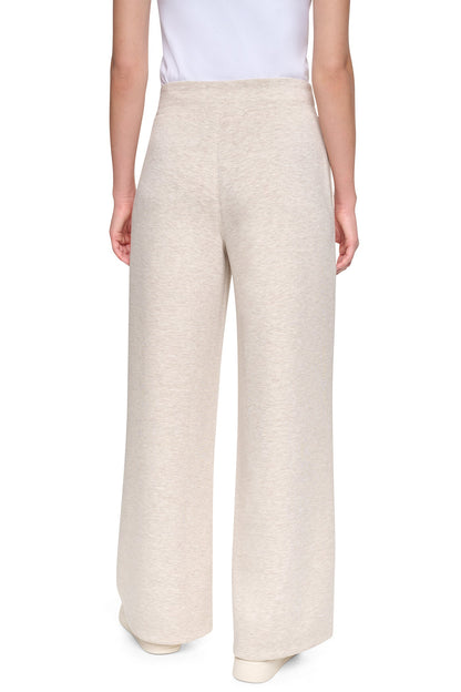 HIGH-RISE PINTUCKED WIDE-LEG PANT Claret | DKNY