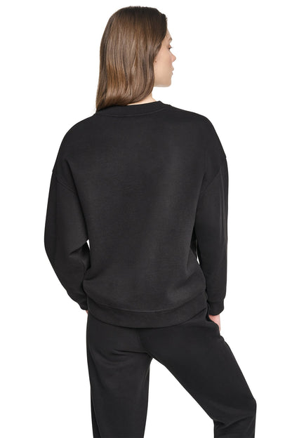 ANIMAL PRINT LOGO SWEATSHIRT Black | DKNY
