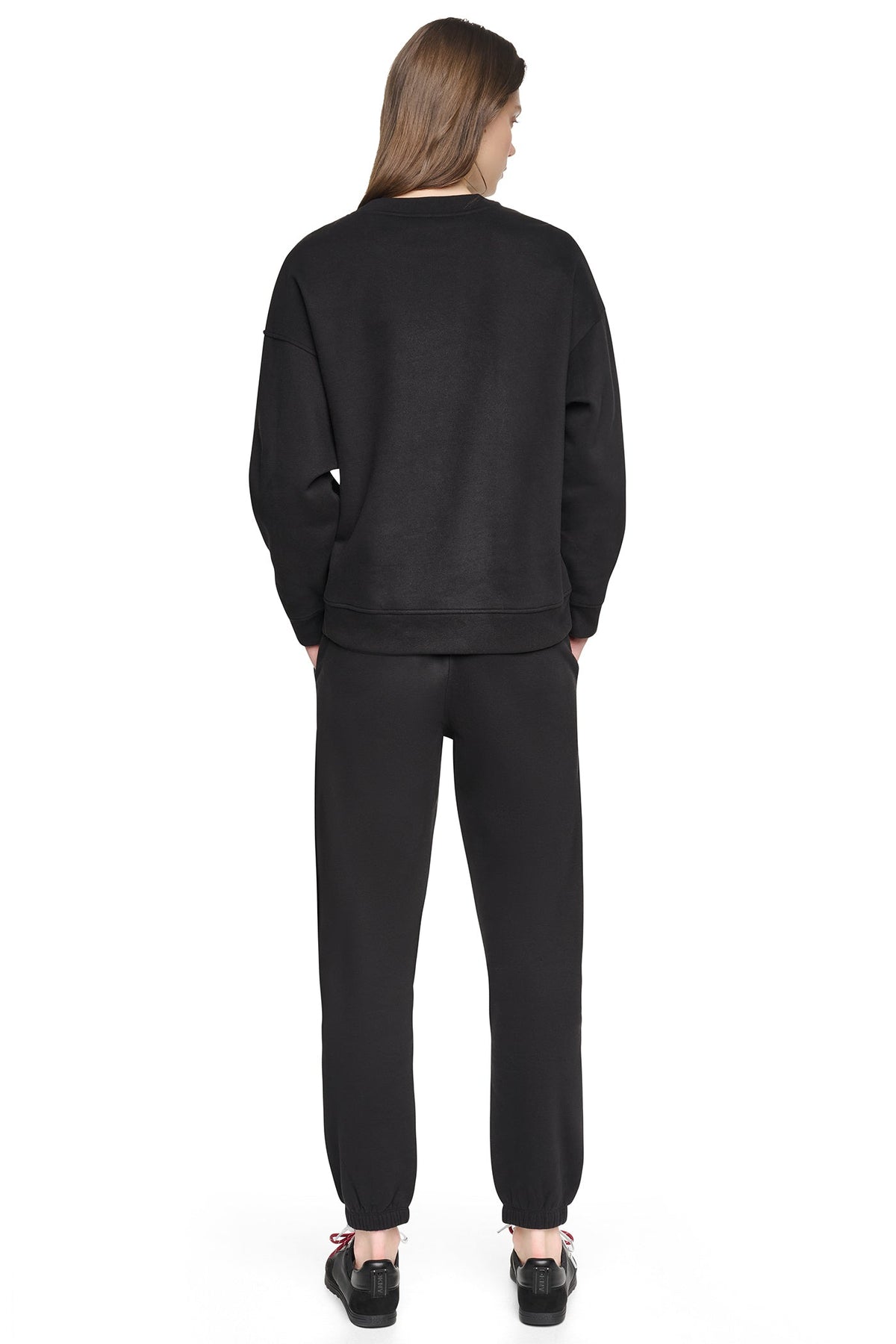 ANIMAL PRINT LOGO SWEATSHIRT Black | DKNY
