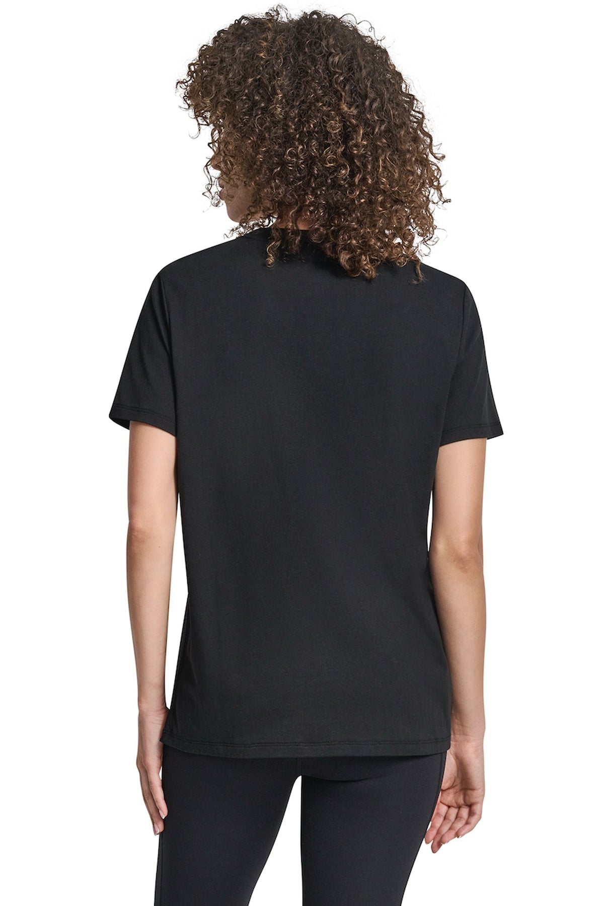 VARSITY LOGO GRAPHIC TEE Black | DKNY