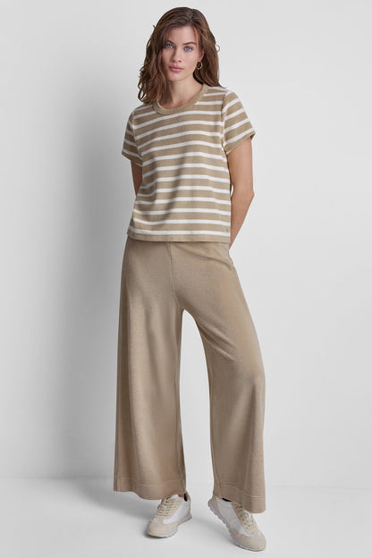 TOWELLING TERRY CREW NECK TEE Punch | DKNY