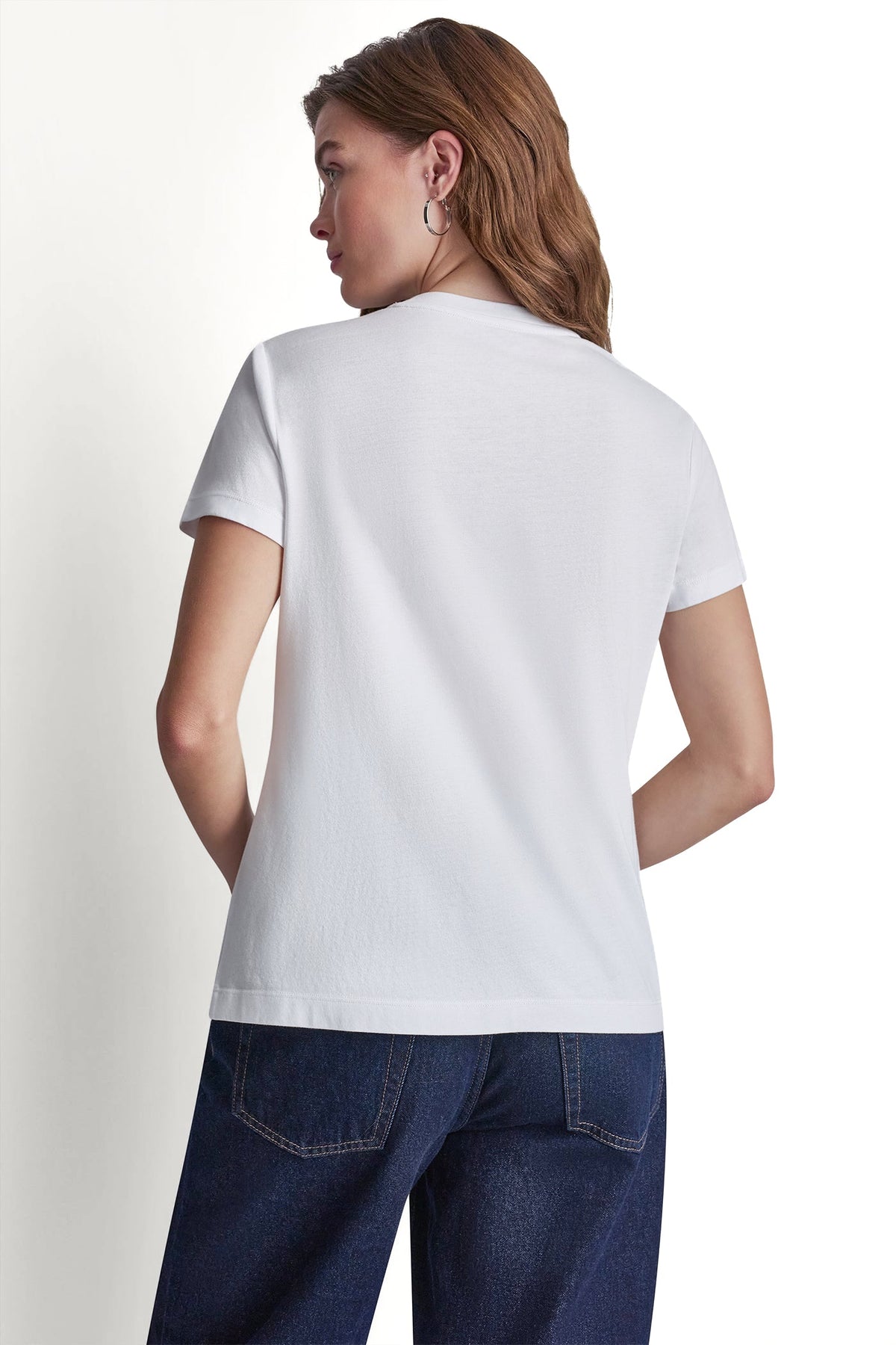 DKNY JEANS STACKED RHINESTONE DOME TEE Black | DKNY