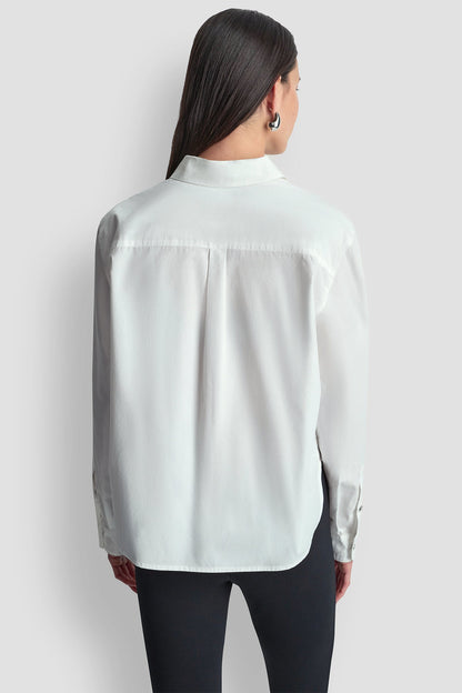 1989 LOGO PINS AND PATCHES SHIRT White | DKNY