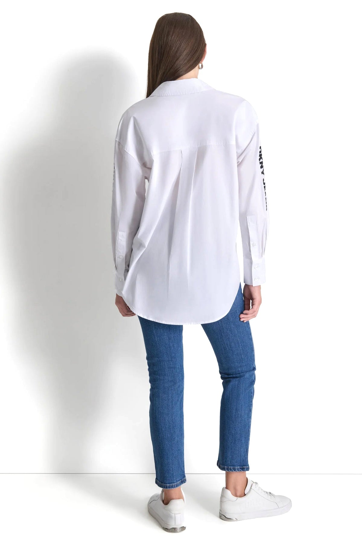 POPLIN BUTTON DOWN White | DKNY