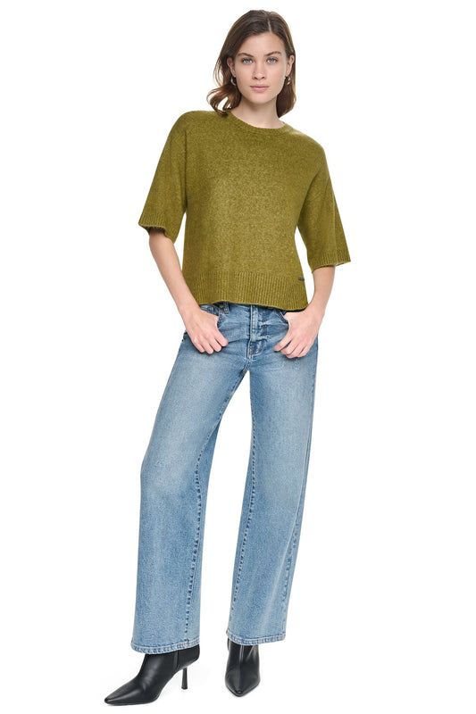RUGBY SHORT SLEEVE SWEATER Crocodile | DKNY
