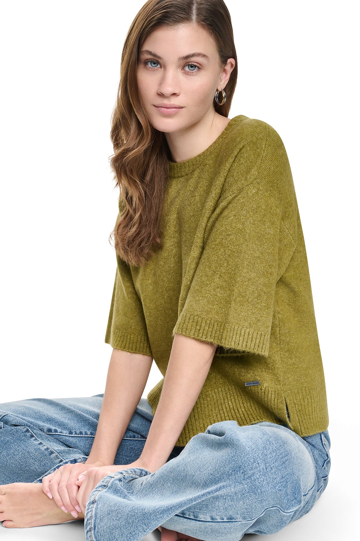 RUGBY SHORT SLEEVE SWEATER Crocodile | DKNY