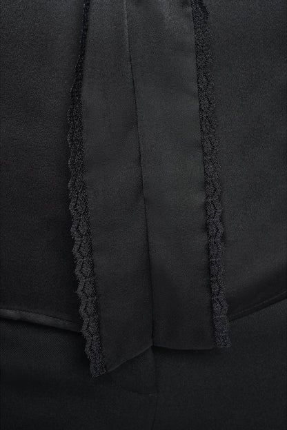 V-NECK BLOUSE Black | DKNY