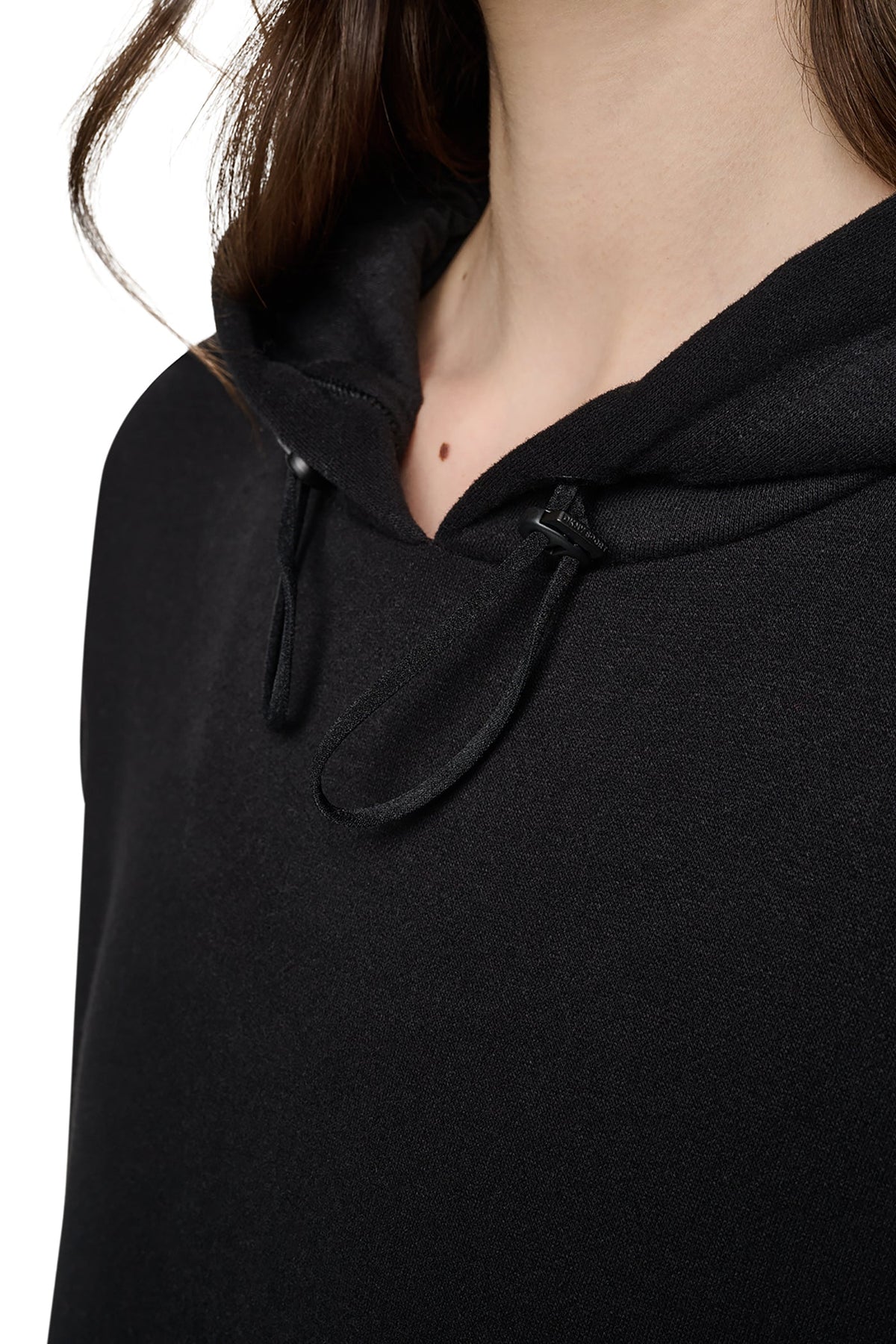 STRIPED MINI HOODIE DRESS Black | DKNY