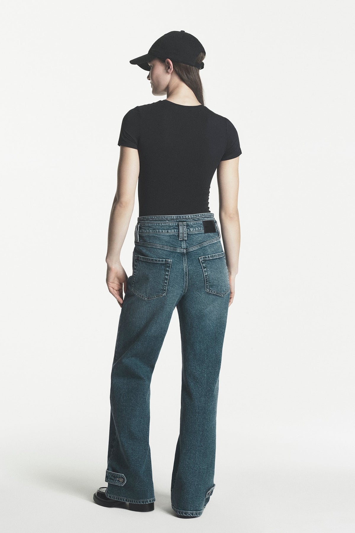 HIGH-RISE WIDE LEG JEAN Cobble Hill | DKNY