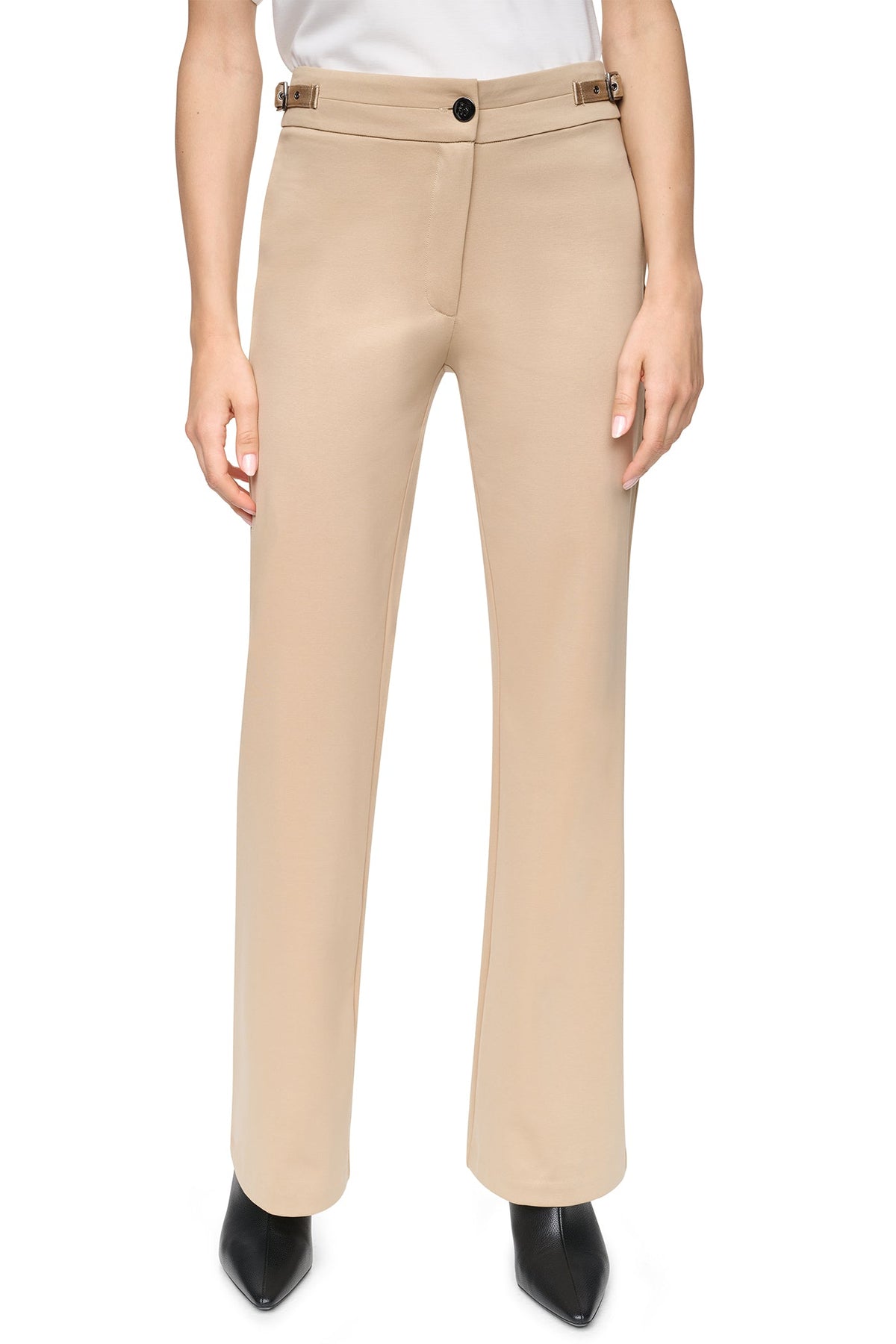 MID-RISE SOHO FLARE PANT Travertine | DKNY