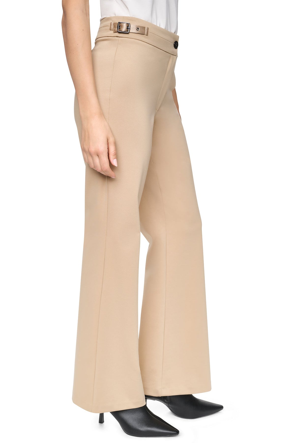 MID-RISE SOHO FLARE PANT Travertine | DKNY