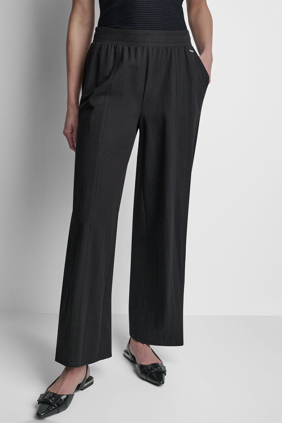 MID-RISE PULL-ON PANT Black | DKNY
