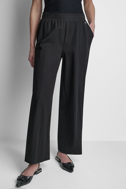 MID-RISE PULL-ON PANT Black | DKNY