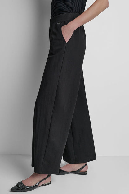 MID-RISE PULL-ON PANT Black | DKNY