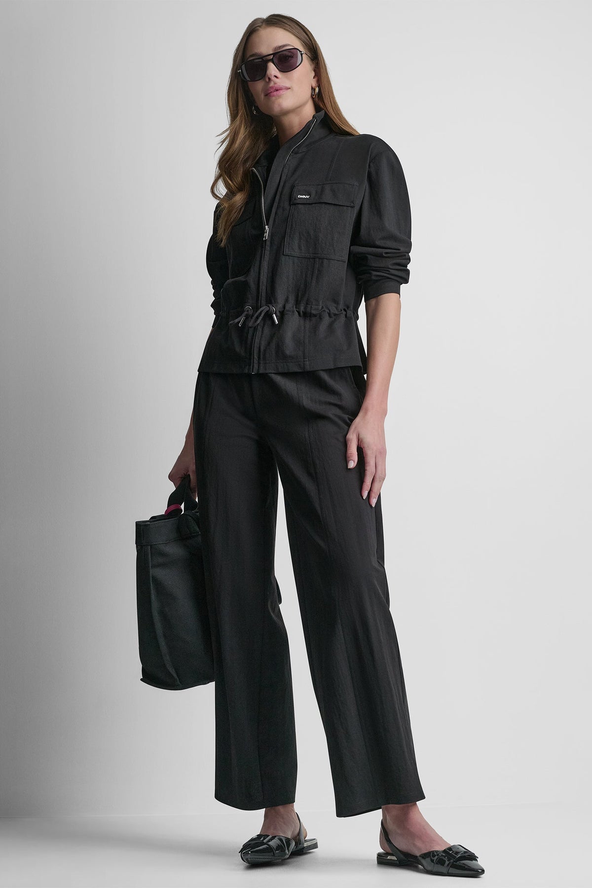 MID-RISE PULL-ON PANT Black | DKNY