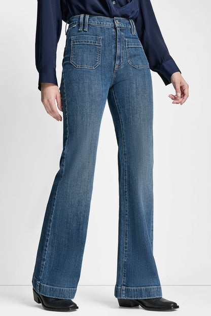 HIGH-RISE FLARE JEAN HYLAN | DKNY