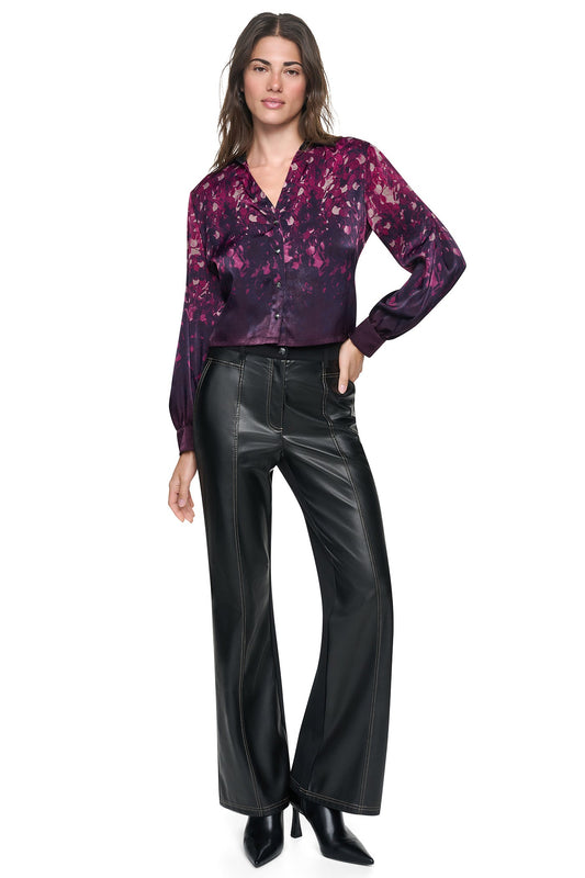MIXED MEDIA PANT Black | DKNY