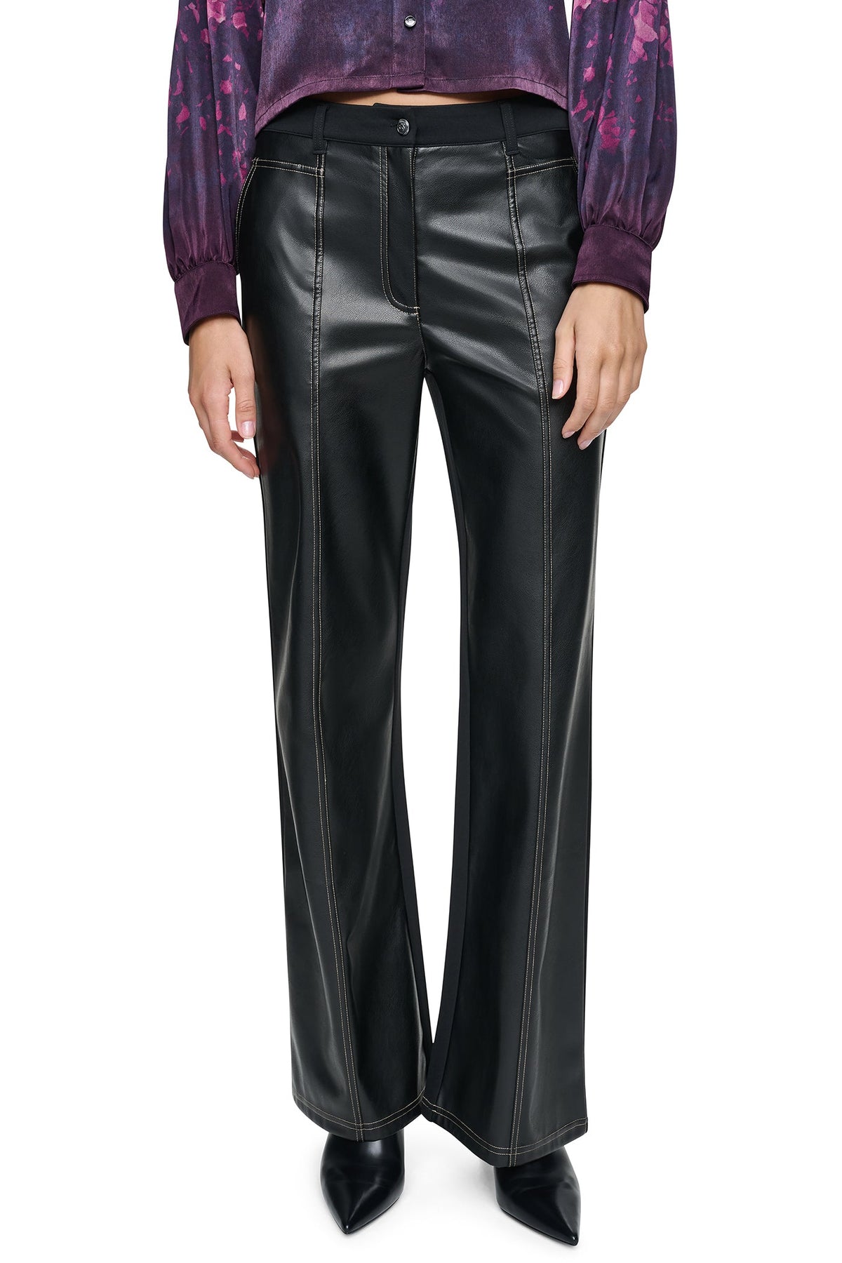 MIXED MEDIA PANT Black | DKNY
