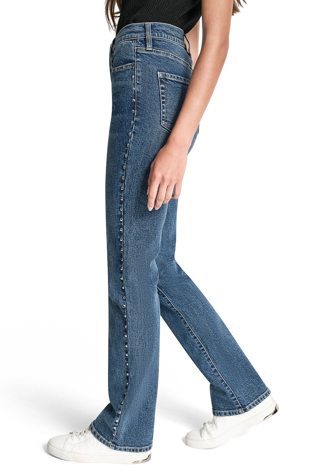 HIGH-RISE STUDDED BOOTCUT JEAN Cobble Hill | DKNY