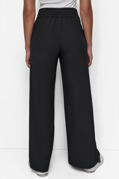 HIGH-RISE WIDE-LEG PANT Black | DKNY