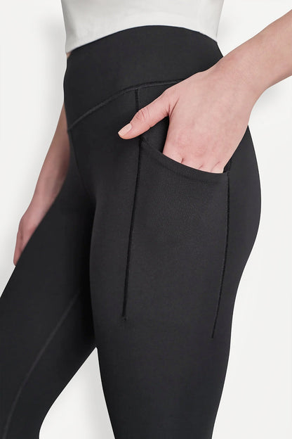 BALANCE COMPRESSION HIGH-WAIST CROPPED LEGGING Black | DKNY