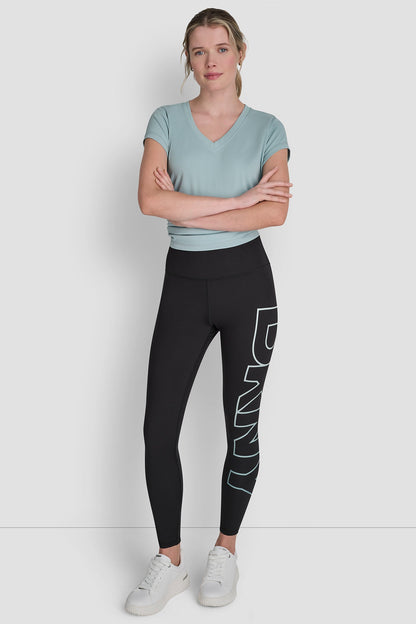 HIGH WAIST 7/8 BALANCE COMPRESSION EXPLODED OMBRE Mineral Combo | DKNY