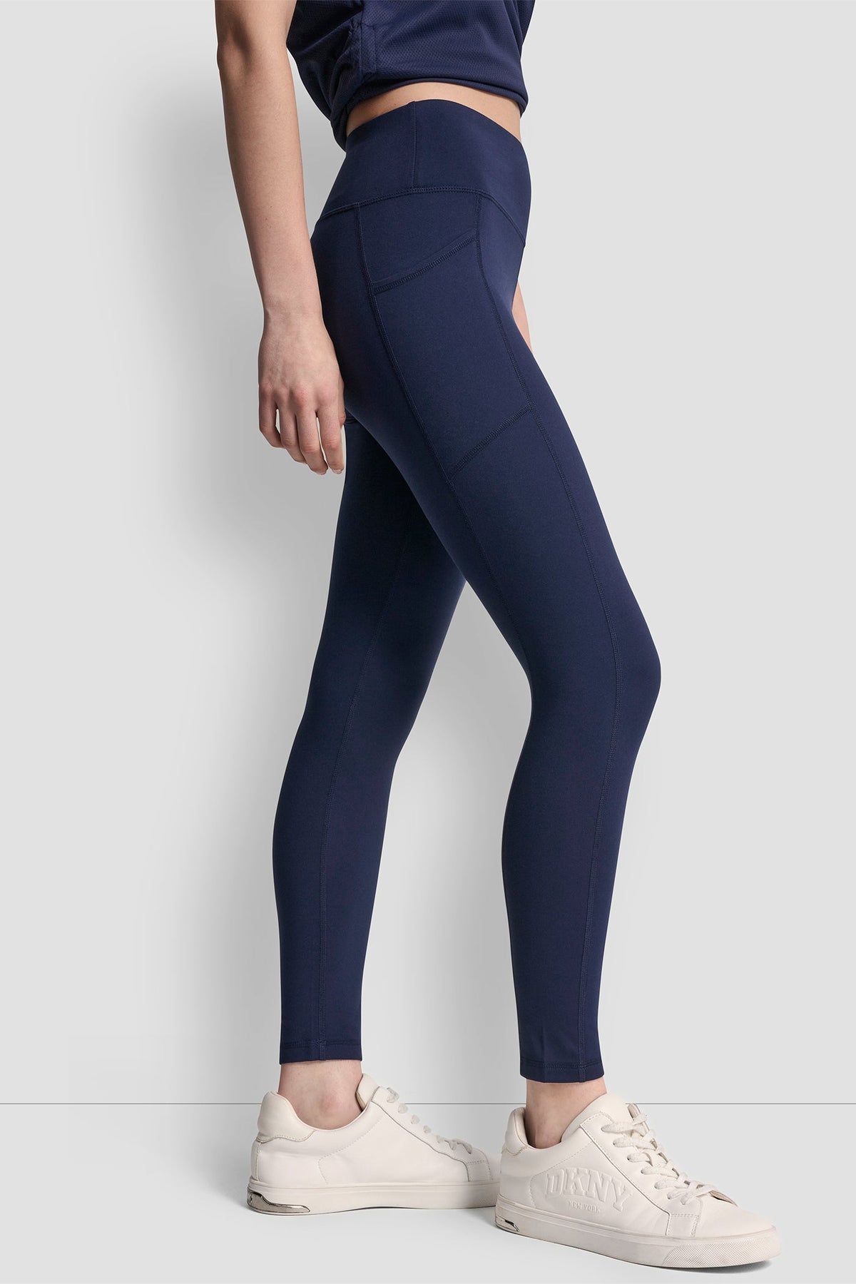 HIGH-RISE LOGO 7/8 LENGTH LEGGING Peacoat | DKNY