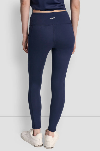 HIGH-RISE LOGO 7/8 LENGTH LEGGING Peacoat | DKNY