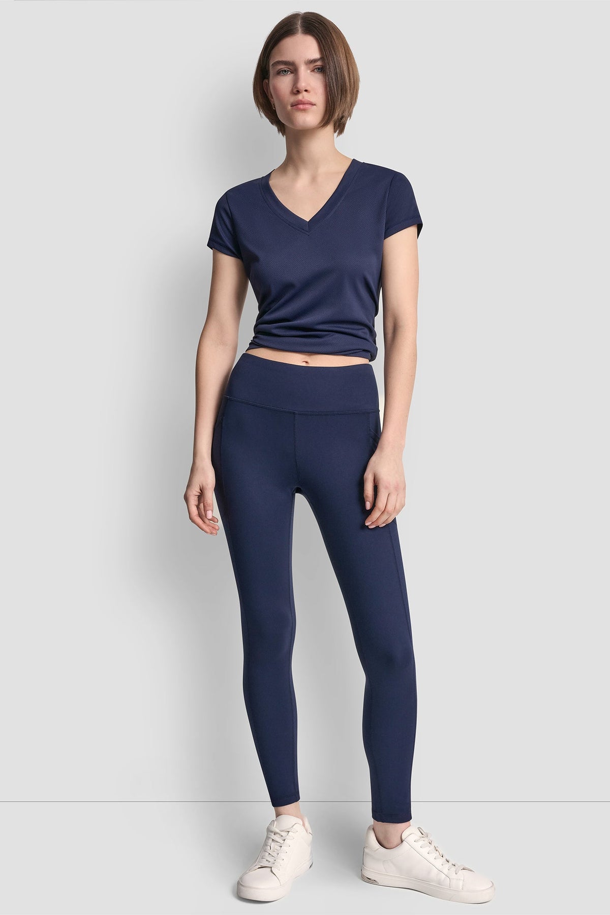 HIGH-RISE LOGO 7/8 LENGTH LEGGING Peacoat | DKNY