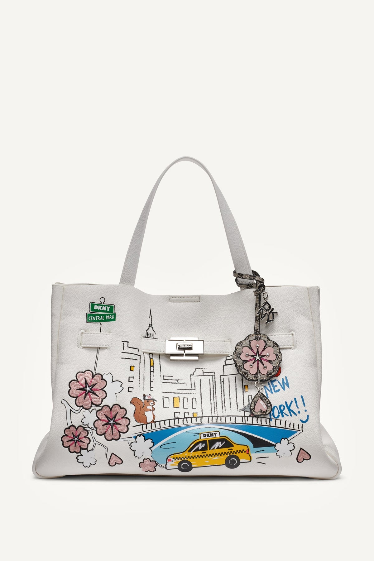 BRYAR LARGE SATCHEL Marshmallow | DKNY