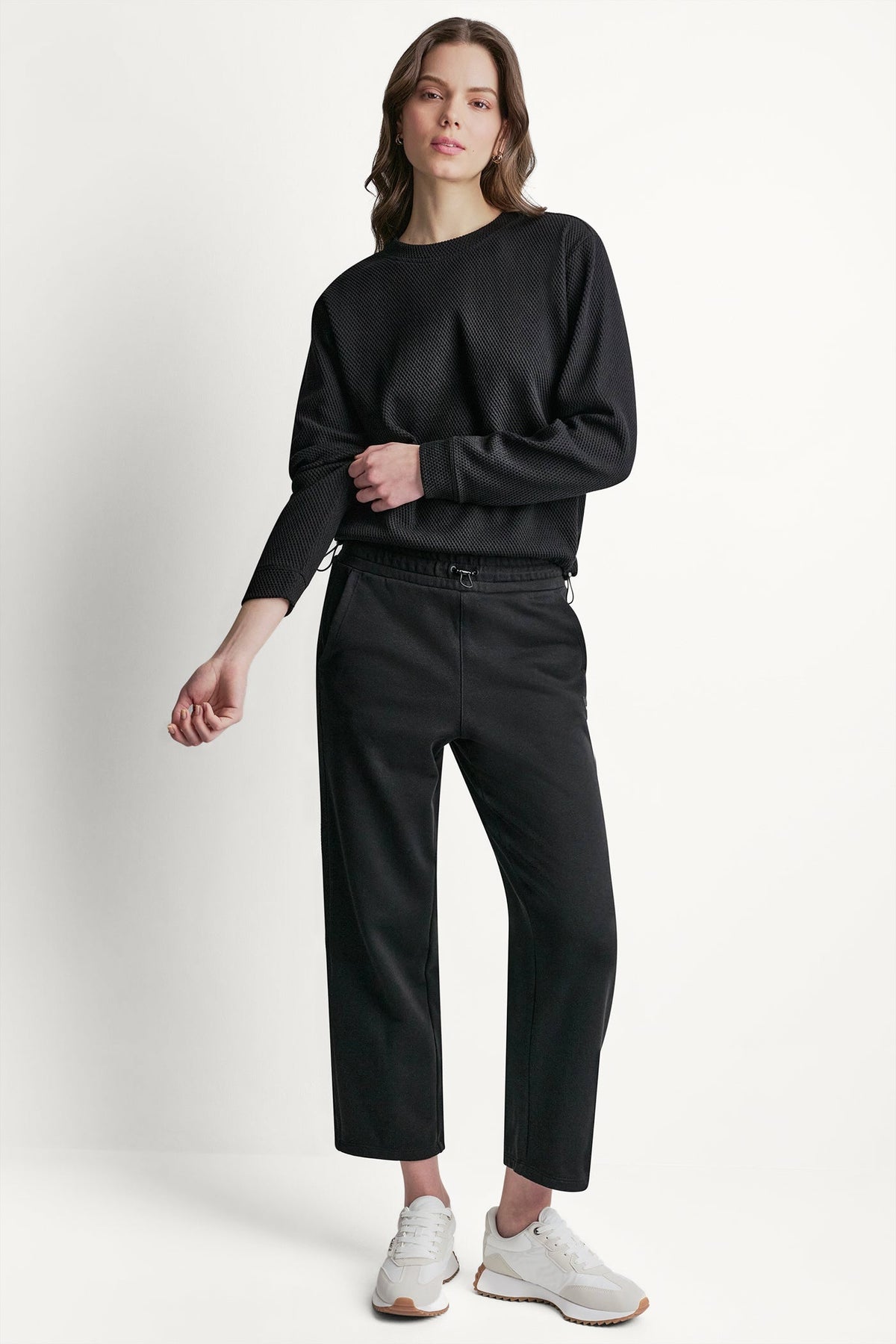 JACQUARD KNIT PULLOVER Eggnog | DKNY