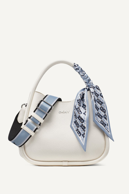 CAPRI MEDIUM HOBO BAG Marshmallow | DKNY
