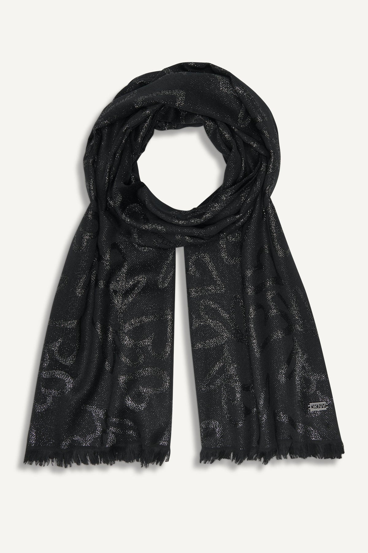 EVERYBODY LOVES DONNA METALLIC WRAP Grey | DKNY