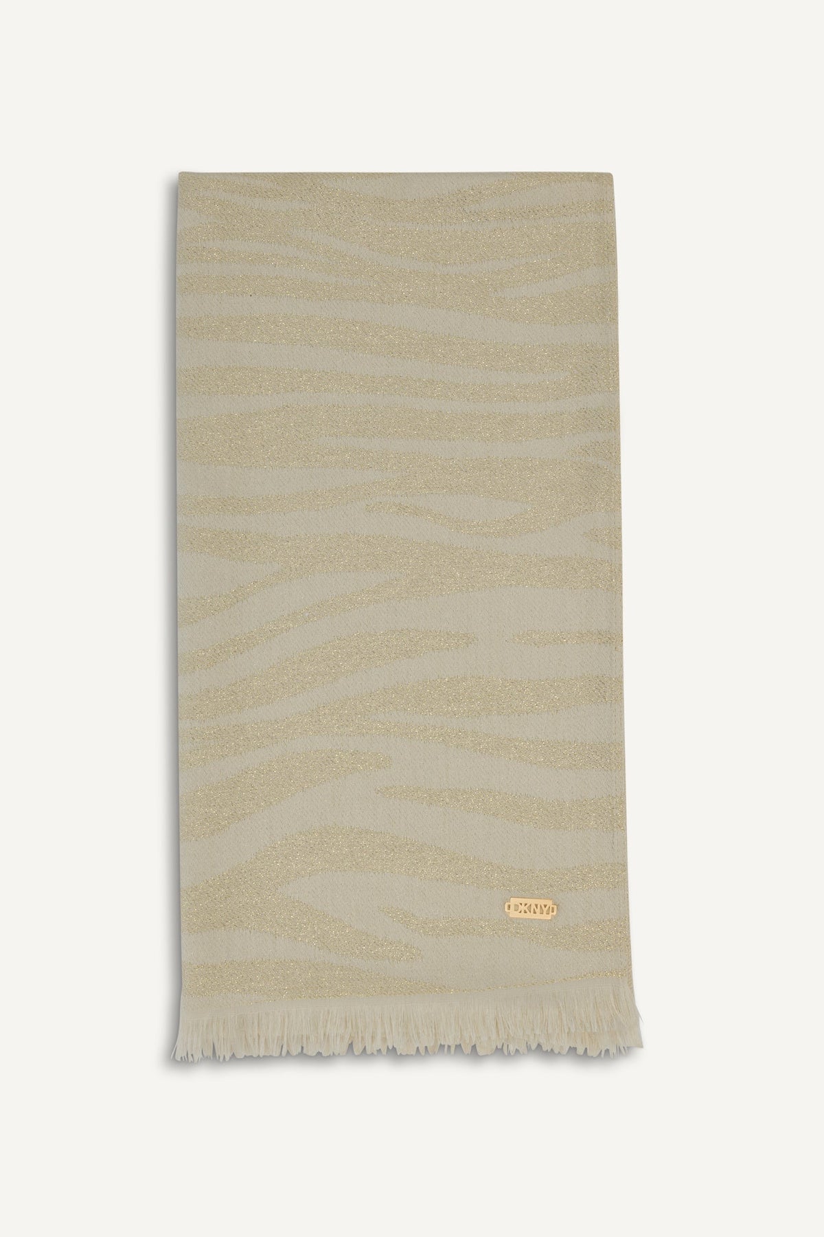 METALLIC ZEBRA WRAP IVORY | DKNY