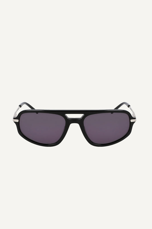 AVIATOR SUNGLASSES Black/White | DKNY